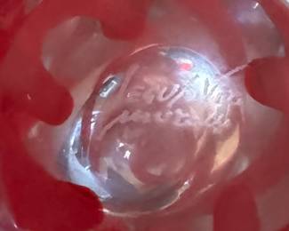 Murano Paperweight Signed By Artist. Photo 2 of 3.