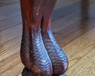 Round Top Antique Festival Sourced Club Chair with Claw Feet. Measures 26" W x 26" D. Photo 4 of 4.