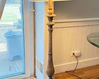 Turned Wood Floor Lamp. Photo 1 of 2.