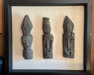 Hand-Carved Wood Masks.