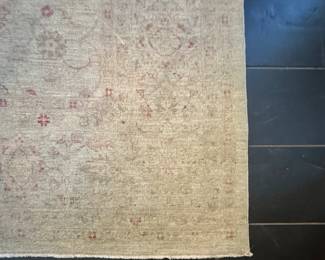 Neutral Persian Rug. Measures 6' 6" x 8'. Photo 4 of 5.