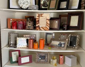 Picture Frames & Candles.