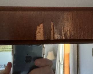 Vintage RWay Neoclassical Grantham Mirror. Needs Repair. Measures 33" x 42". Photo 3 of 3.