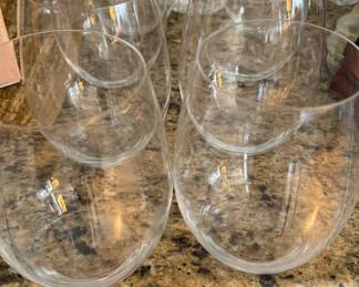 Set of 8 Riedel Stemless Wine Glasses. Photo 1 of 2.