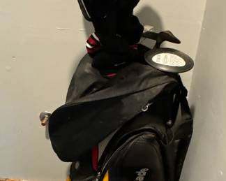 Golf Bag & Clubs.