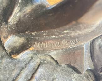 Bronze Sculpture. Signed By Artist, Esther Almeida. Photo 2 of 2.