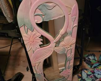 Wall mirror made of painted wood, 50.00