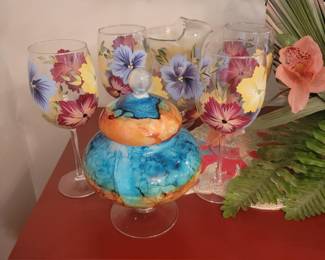 Assorted fun glassware