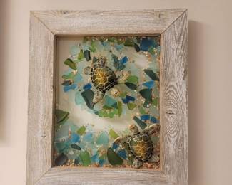 Broken glass art work collage 100.00