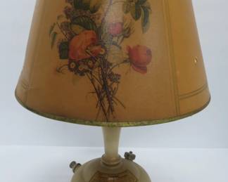 Coleman lantern with original marked Coleman glass shade