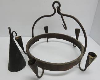 Primitive candle fixture