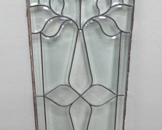 Leaded glass transom window