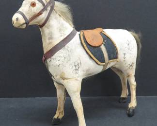leather covered horse