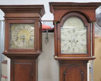 Tall Long Case clocks by John Halifax Barnsley and PW Selby