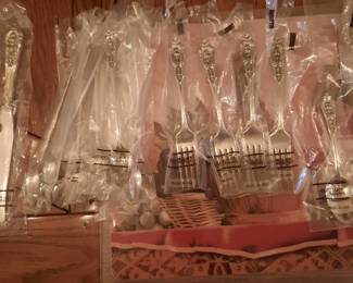 Wallace Rose Point Sterling Silverware