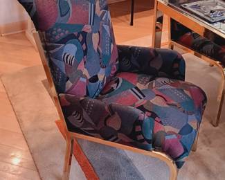 Milo Baughman style dinning armchair for Design Institute of America...