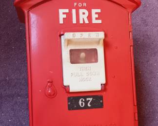 Vintage cast iron fire box...