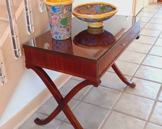 End table by Barbara Barry for Baker Furniture (detail)...