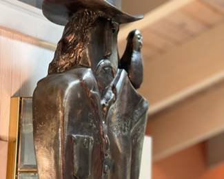 John Richen "Levi Man" Bronze over statue, stands over 9 ft tall