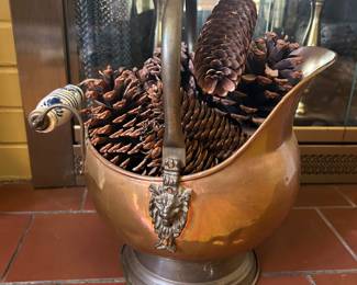 Copper scuttle bucket 