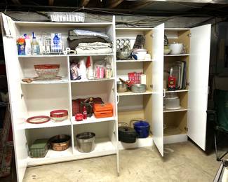 Lots of goodies , cabinets 