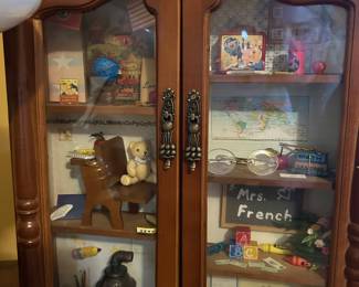 Shadow box with miniatures 