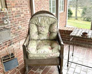 Lloyd Loom Flanders wicker rocker 