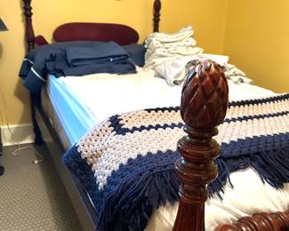 Twin bed with mattress