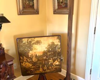 Decorative painted top table 