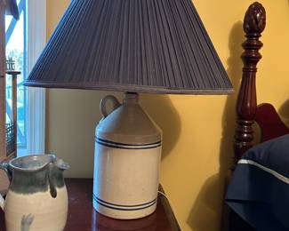 Crock lamp