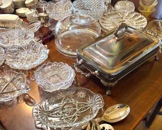 Lots of nice lead  crystal , brilliant cut crystal 