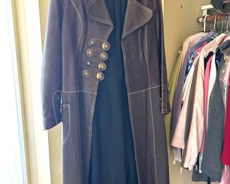 Awesome vintage leather coat made in spain