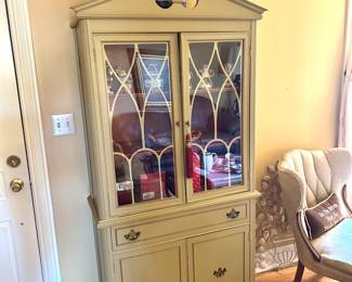 Painted china cabinet 