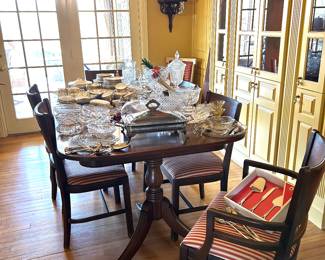 Duncan Phyf table and chairs 