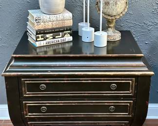 Cool Bombay Chest with 3 drawers in Distressed Black

