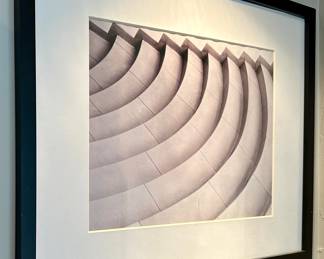 Pottery Barn Picture Frame with Geometric Print