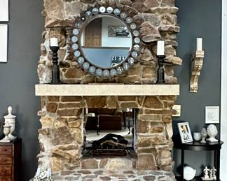 This view of Fireplace is the focal point of the room