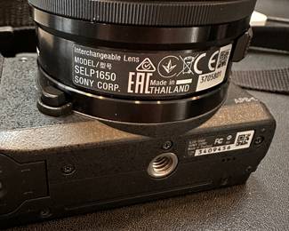 Sony Digital Camera and SELP1650 Lens
