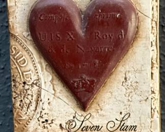 Sid Dickens Memory Block "Seven of Hearts" - Love T-175 (Retired) 2006