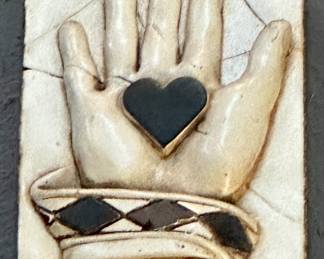 Sid Dickens Memory Block "Hand with Heart" T-08 (Retired) 1998