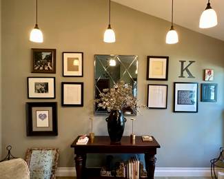 Pottery Barn Montego Console Mahogany Table