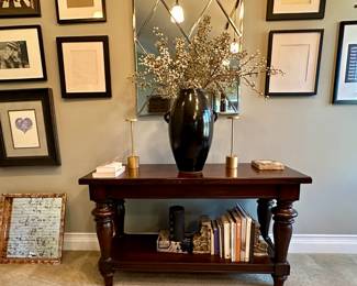 Pottery Barn Montego Console Mahogany Table
