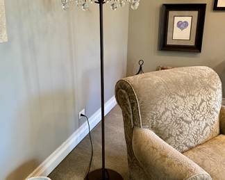 Check out the floor lamp! So different, its from Arhaus.