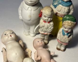 Bisque doll lot