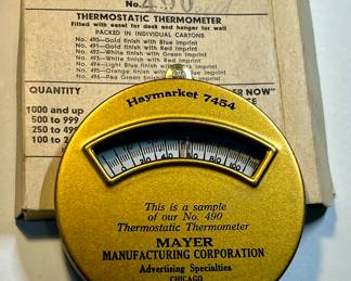 Advertising thermostatic thermometer