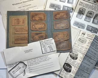 1930’s leather advertising fobs
