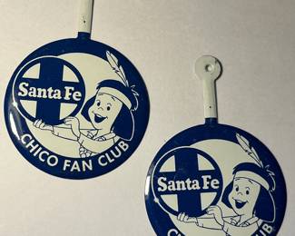 Santa Fe Chico Fan Club RR pin unused 