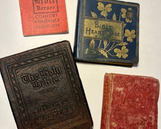 Old small mini bible books