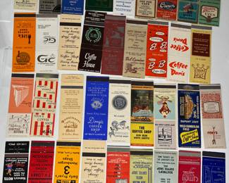 Collection matchbook covers most coffee related
