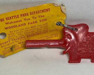 Rare Seattle Wa elephant zoo key